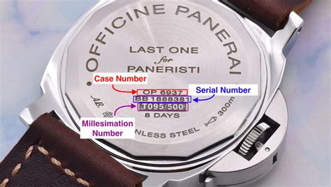 panerai serial number year